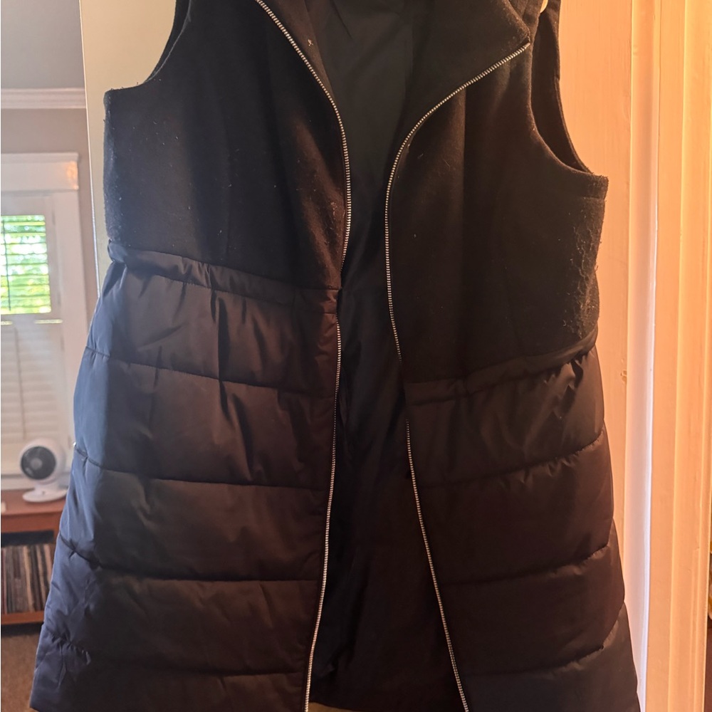 Calvin Klein Collection Black Quilted Vest
